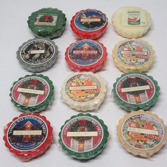 NEW! One Dozen Yankee Candle Christmas Holiday Wax Tarts - Picture 1 of 1